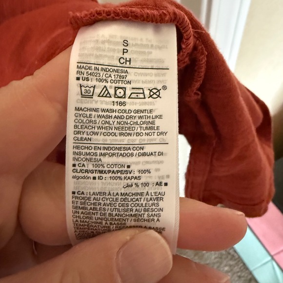 Old Navy Red T Shirt Dress Elastic Waist Short Sleeve Cotton Mini Size S - Picture 4 of 7